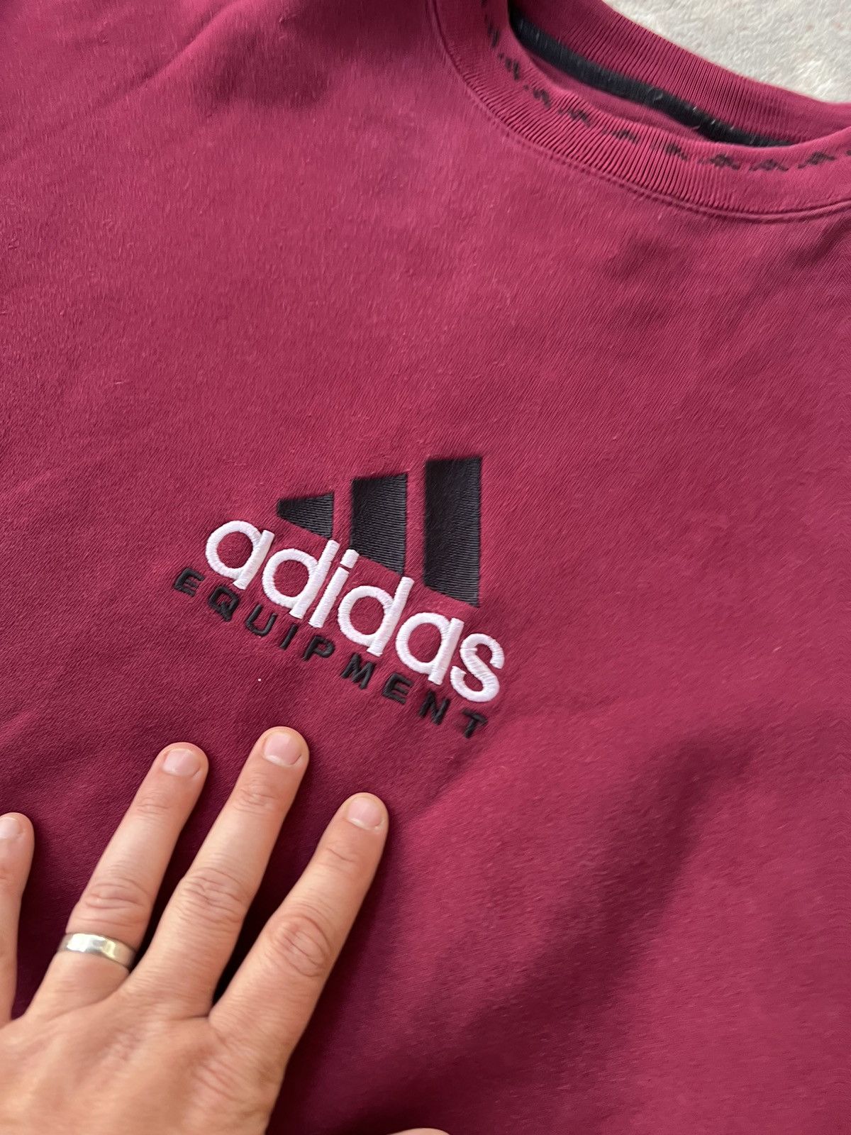 Adidas × Vintage Adidas Equipment Vintage Sweatshirt Size US M / EU 48-50 / 2 - 2 Thumbnail