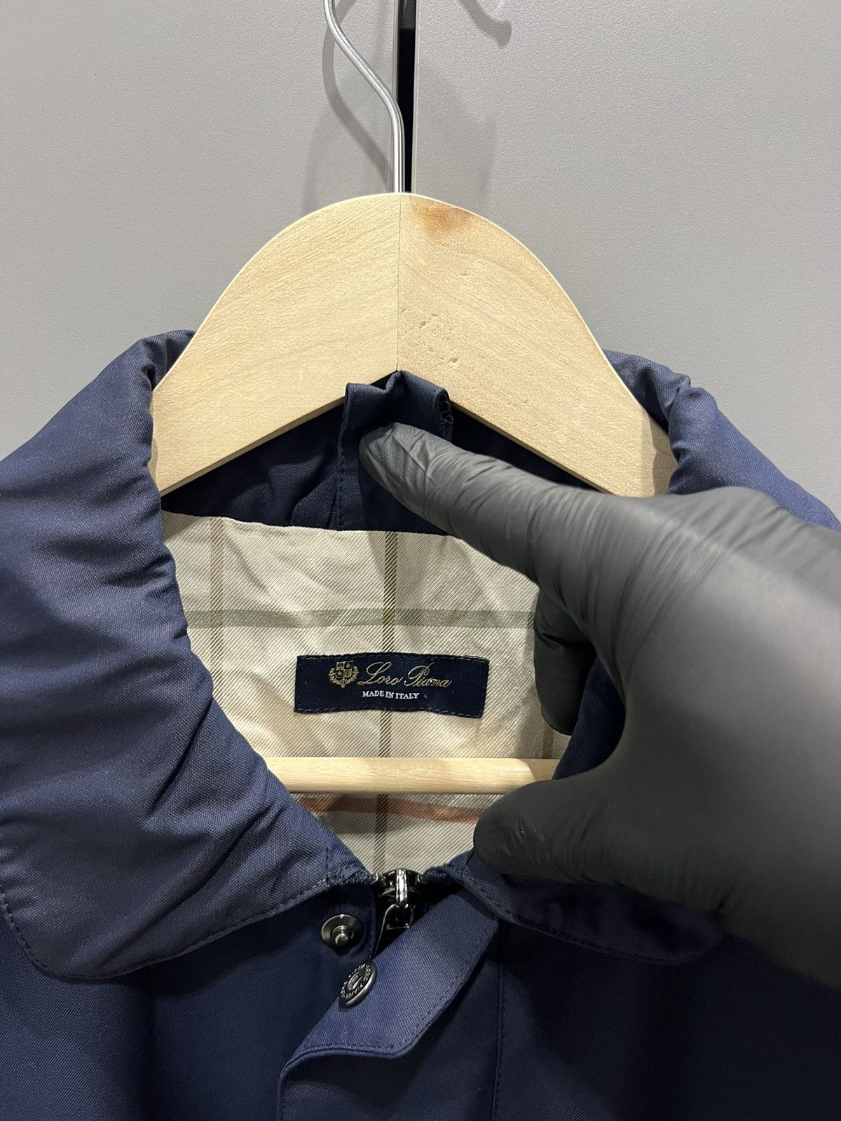 Loro Piana LORO PIANA Horsey Wool Blend Carcoat Jacket Large Blue 5000$ Size US L / EU 52-54 / 3 - 7 Thumbnail