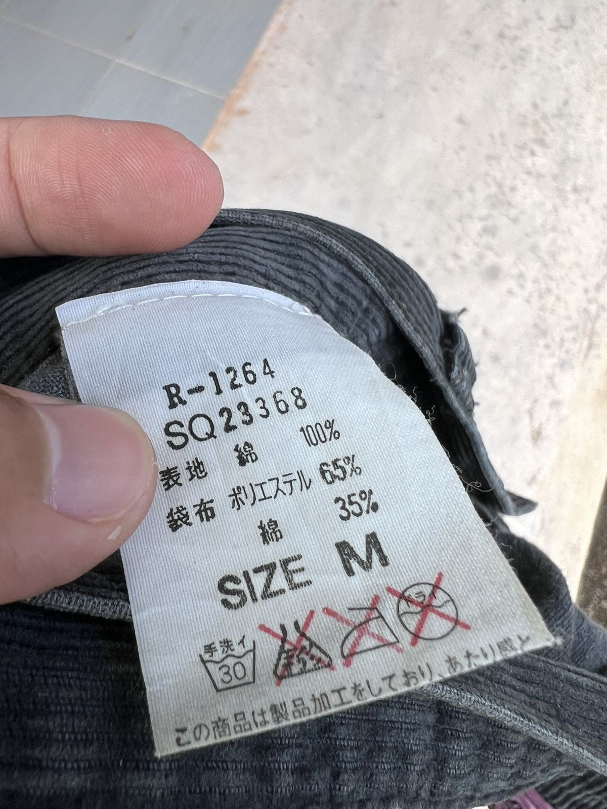 Japanese Brand DISTRESSED RNA Grunge Punk Patchwork Anarchy Corduroy Pants Size US 31 - 8 Thumbnail