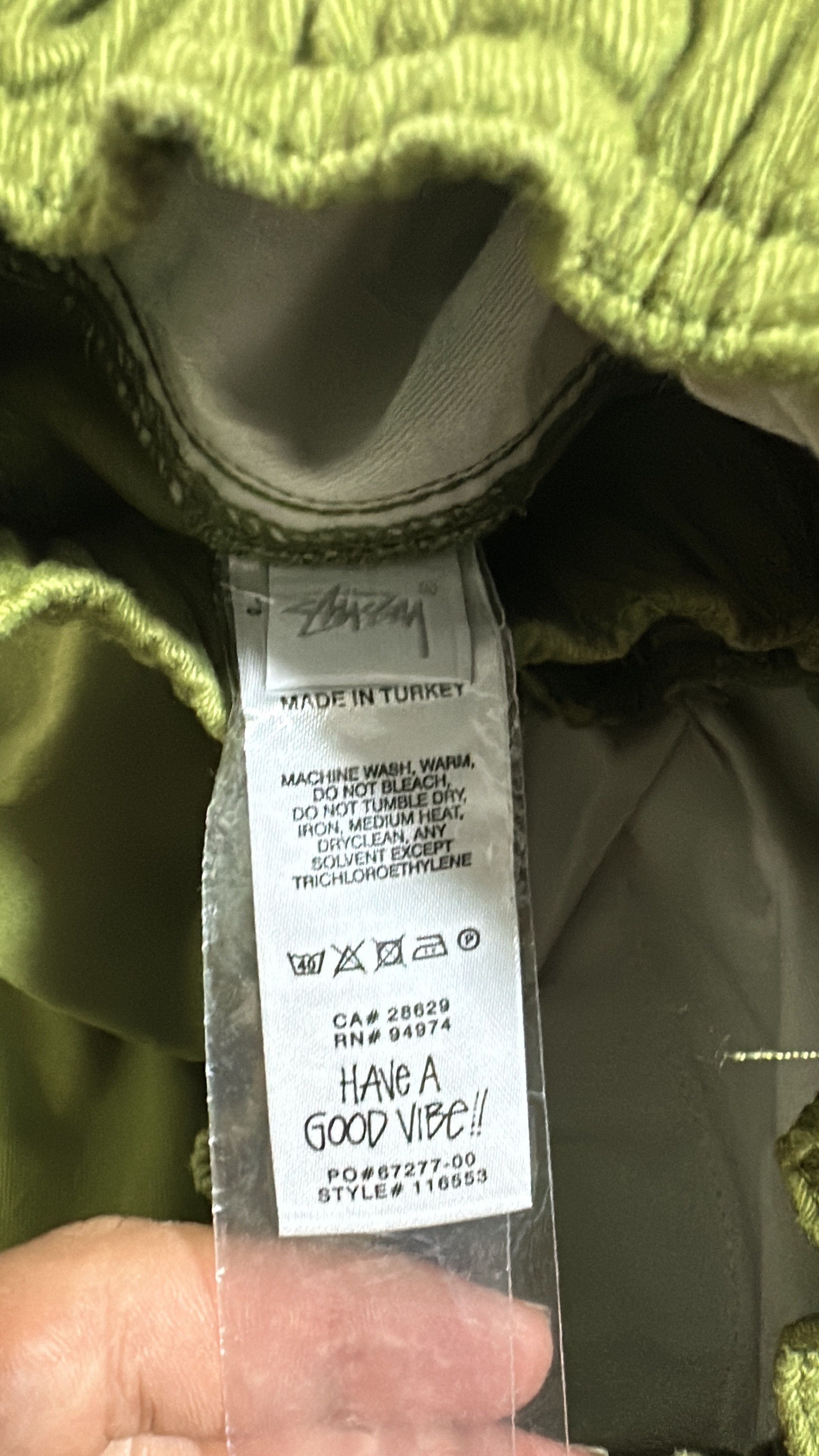 Stussy Stussy Beach Pant Olive Size Medium Size US 32 / EU 48 - 7 Thumbnail