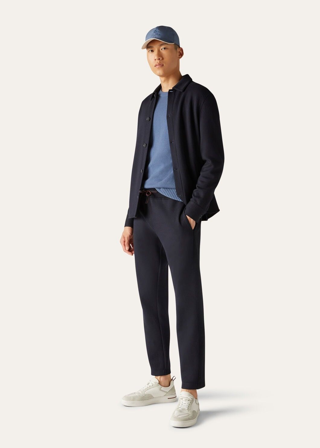 Loro Piana o1w1db10125 FAL7126 Whitney Pant in Navy Blue Size US 32 / EU 48 - 2 Thumbnail