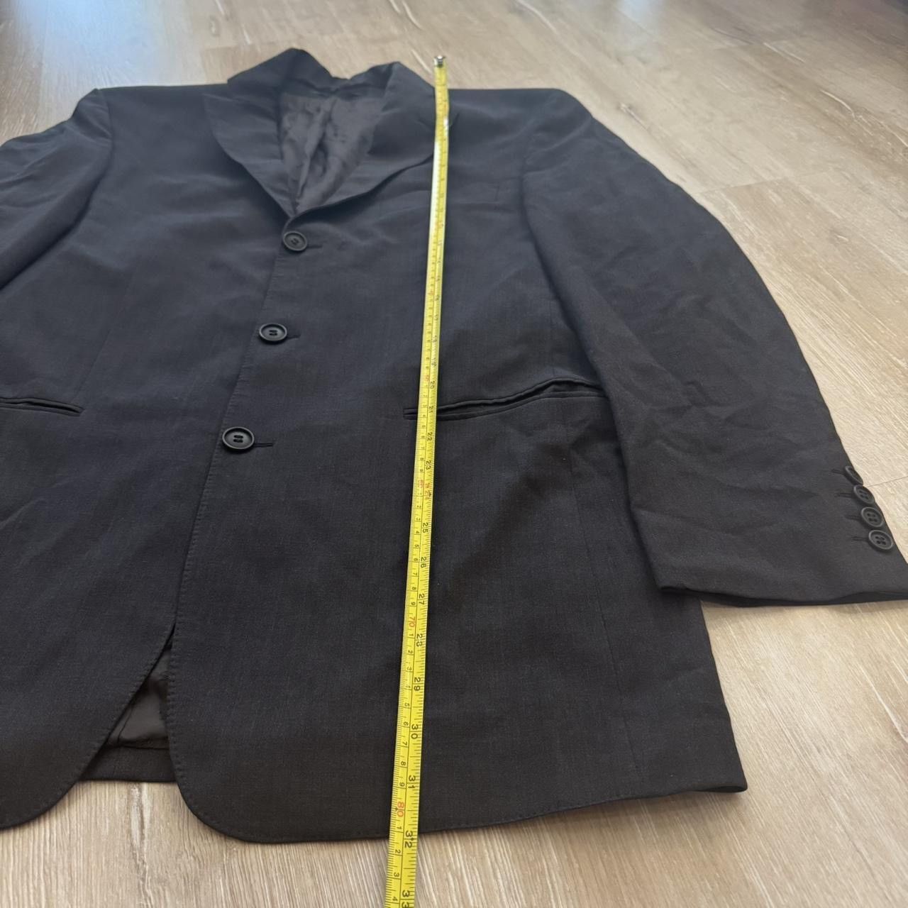 Pierre Balmain Vintage Pierre Balmain wool Black blazer jacket Men's 52 Size 52R - 4 Thumbnail