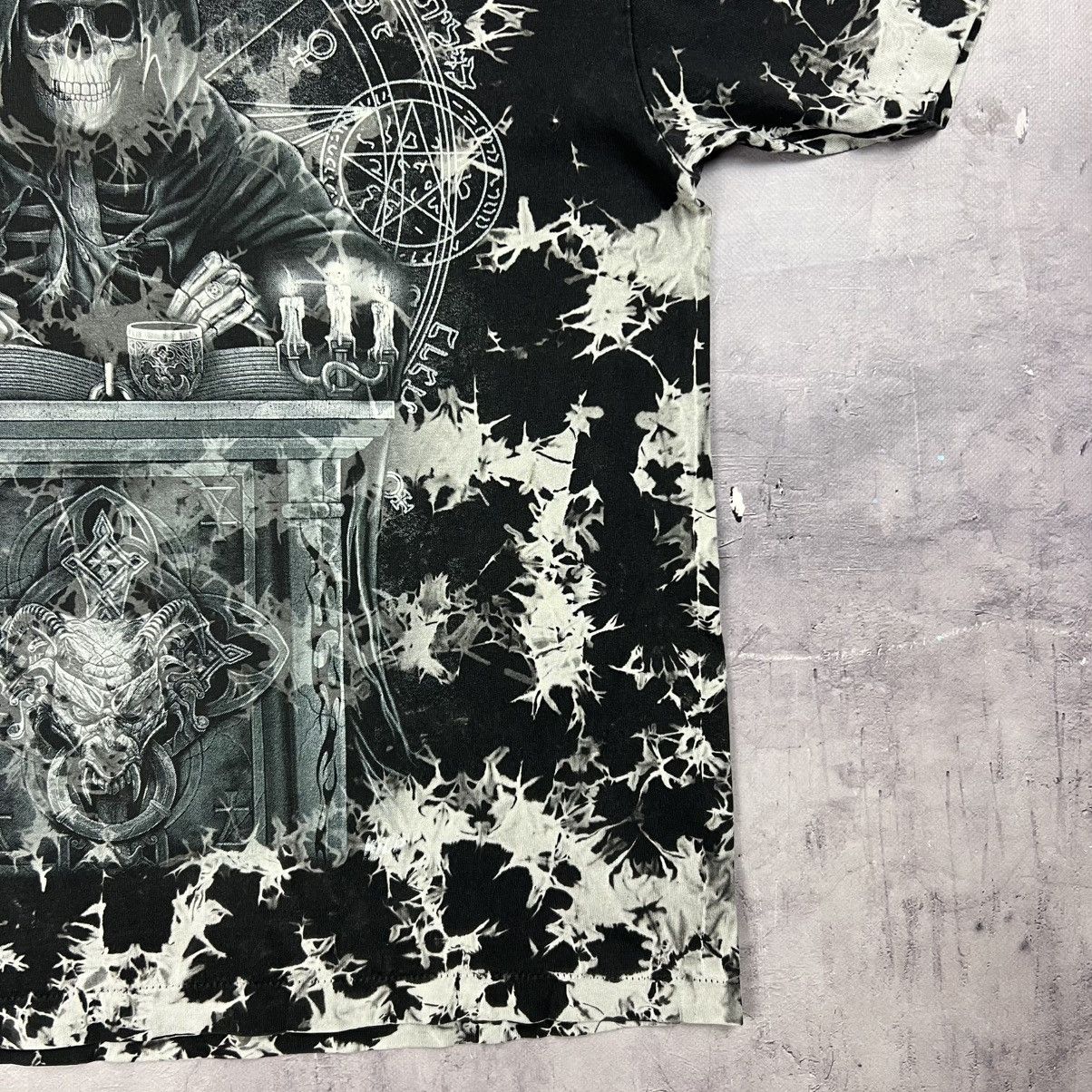 Other Rare! Skeleton Overprint Skull Logo 666 Y2K 90s Size US L / EU 52-54 / 3 - 6 Thumbnail