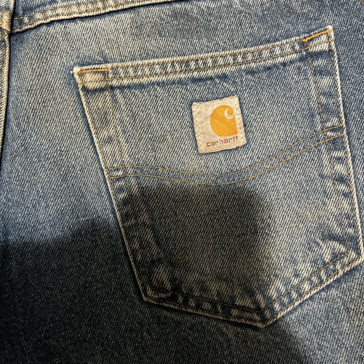 Carhartt × Vintage Baggy Carhartt Work Jeans Size US 31 - 4 Thumbnail