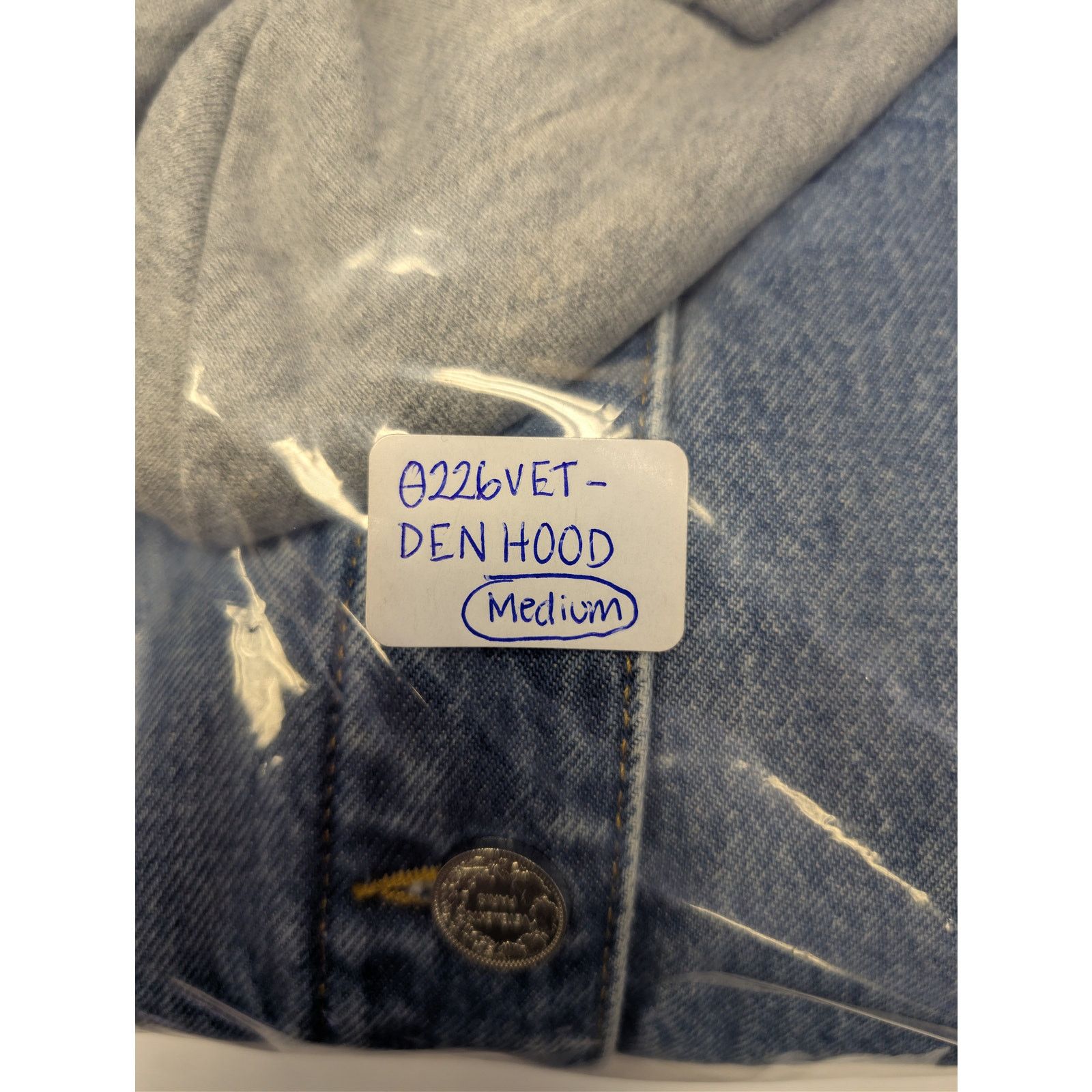 Vetements o1rshd1 Deconstructed Hooded Denim Jacket in Denim Mid Blue Size US M / EU 48-50 / 2 - 20 Thumbnail