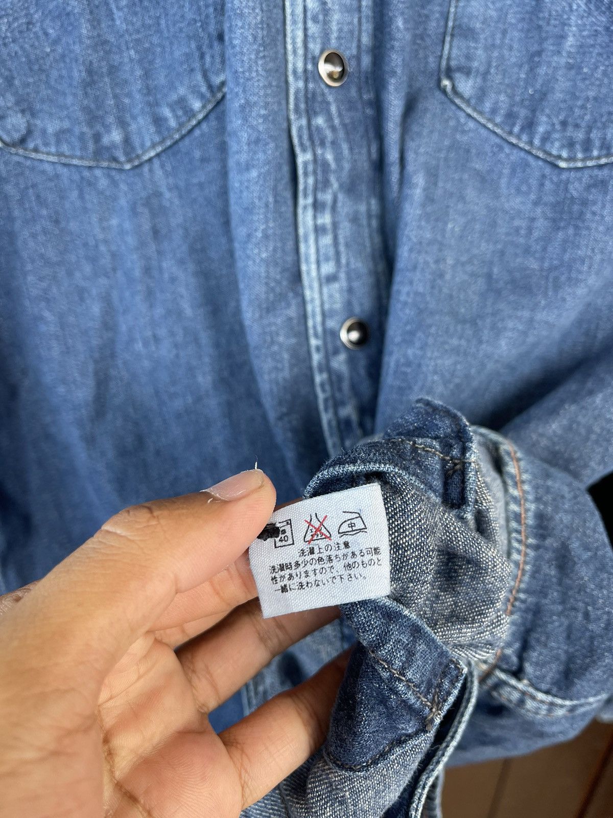 Blue Blue Japan Vintage Blue Blue Japan denime westren shirt Size US M / EU 48-50 / 2 - 13 Thumbnail