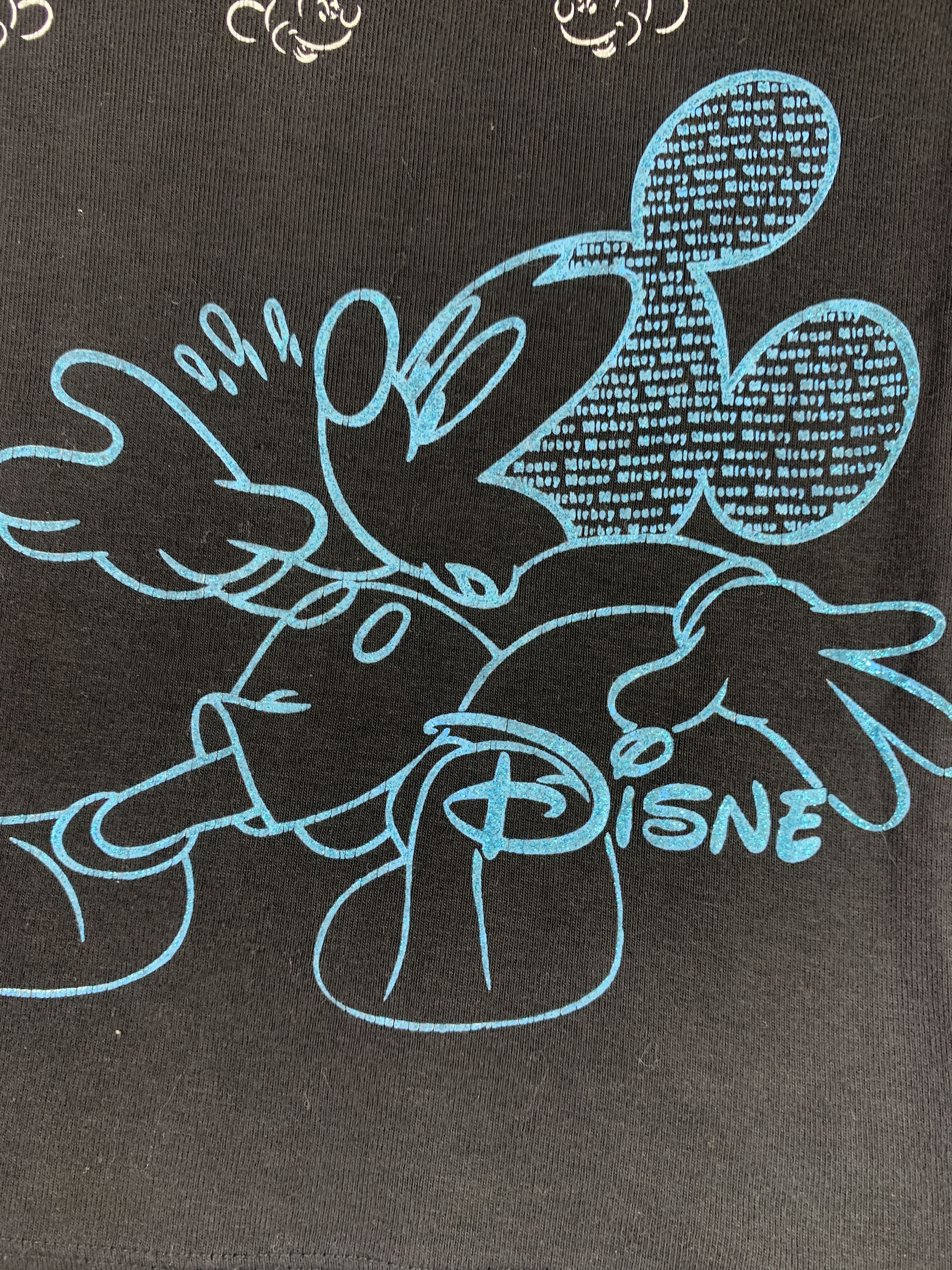 Disney 2000s Mickey Mouse Square Neck Ringer Fitted Tee (S) Size S / US 4 / IT 40 - 4 Thumbnail
