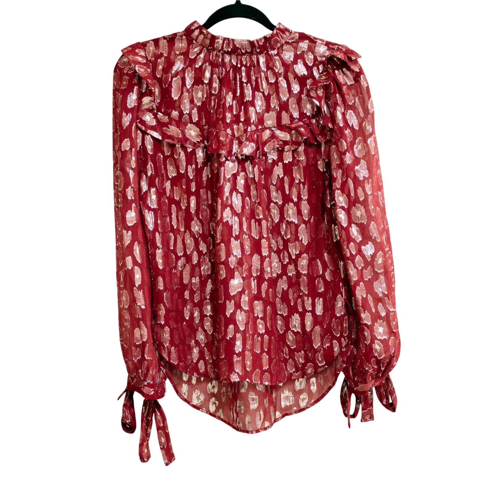 Veronica Beard Veronica Beard Brooks Top Magenta Metallic Size S / US 4 / IT 40 - 3 Thumbnail