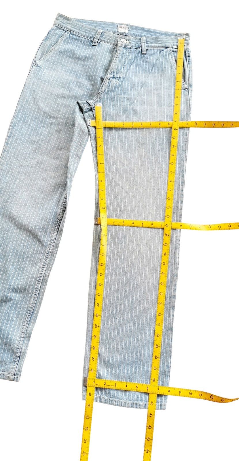 Japanese Brand Japanese Brand Dept Stripe Jeans Size US 32 / EU 48 - 13 Thumbnail