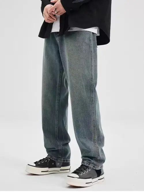Japanese Brand Vintage Street Wash Casual Loose Jeans Size US 32 / EU 48 - 5 Thumbnail