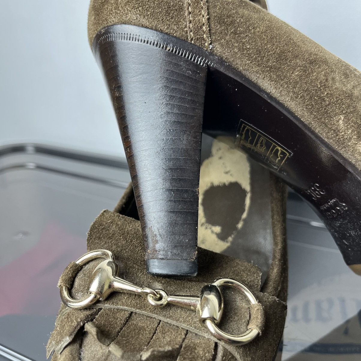 Gucci Vintage Gucci Women’s Brown Horse Bit Heels Size US 9 / IT 39 - 5 Thumbnail