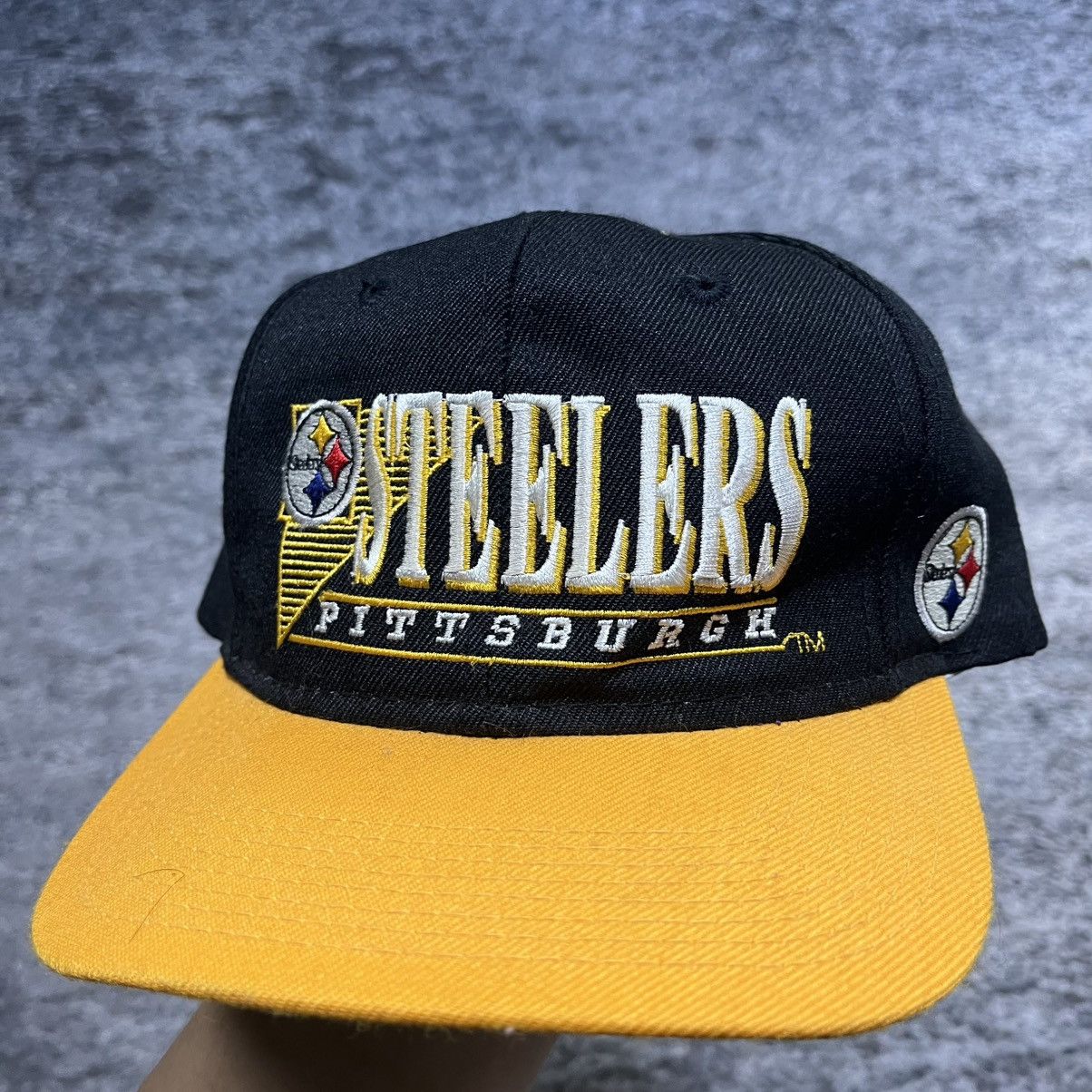 NFL Vintage 90s Pittsburgh Steelers NFL Embroidered Snapback Hat Size ONE SIZE - 2 Thumbnail