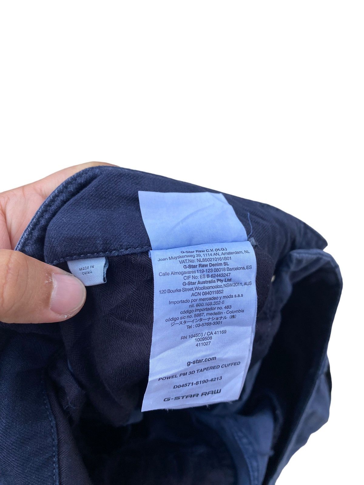 G-Star G Star Raw Powel Pm 3D Tapered Cuffed Pant Size US 33 - 5 Thumbnail