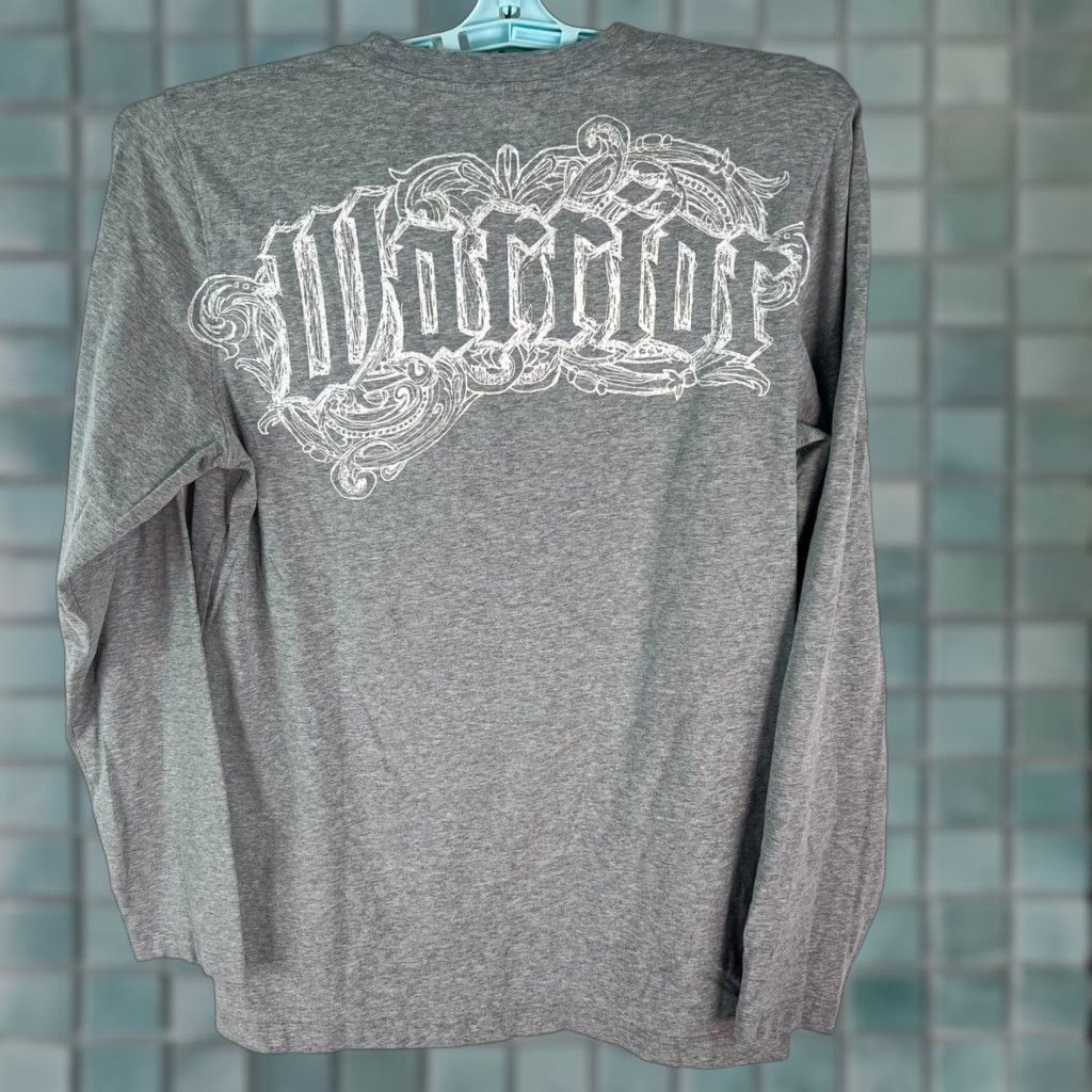 Kodak Warrior Mens Graphic Print T-Shirt Gray Long Sleeve Size M Size US XS / EU 42 / 0 - 1 Thumbnail