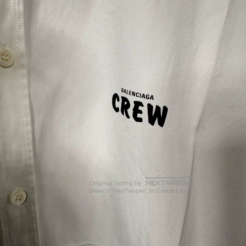 Balenciaga Balenciaga Crew Logo Shirt Short Sleeve Size 38 Size XS / US 0-2 / IT 36-38 - 3 Thumbnail