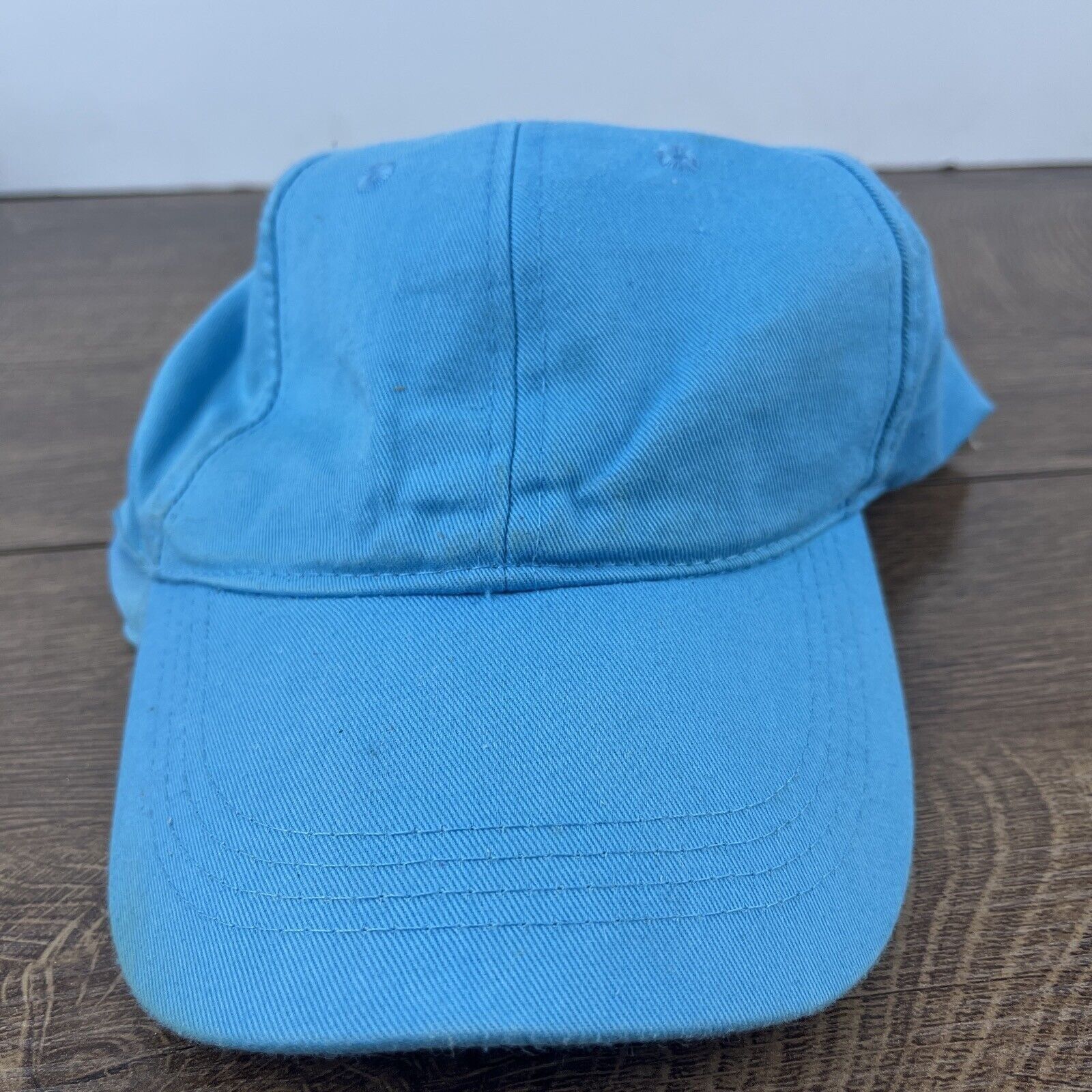 Other Bright Blue Hat Light Blue Hat Adjustable Adult Size Hat Blu Size ONE SIZE - 2 Thumbnail