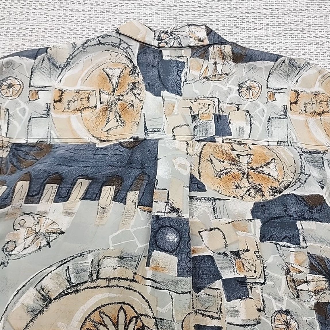 Etro VINTAGE One 800 100% Silk Shirt Mens M Abstract Retro Disco Baggy Culture AOP Size US M / EU 48-50 / 2 - 7 Thumbnail