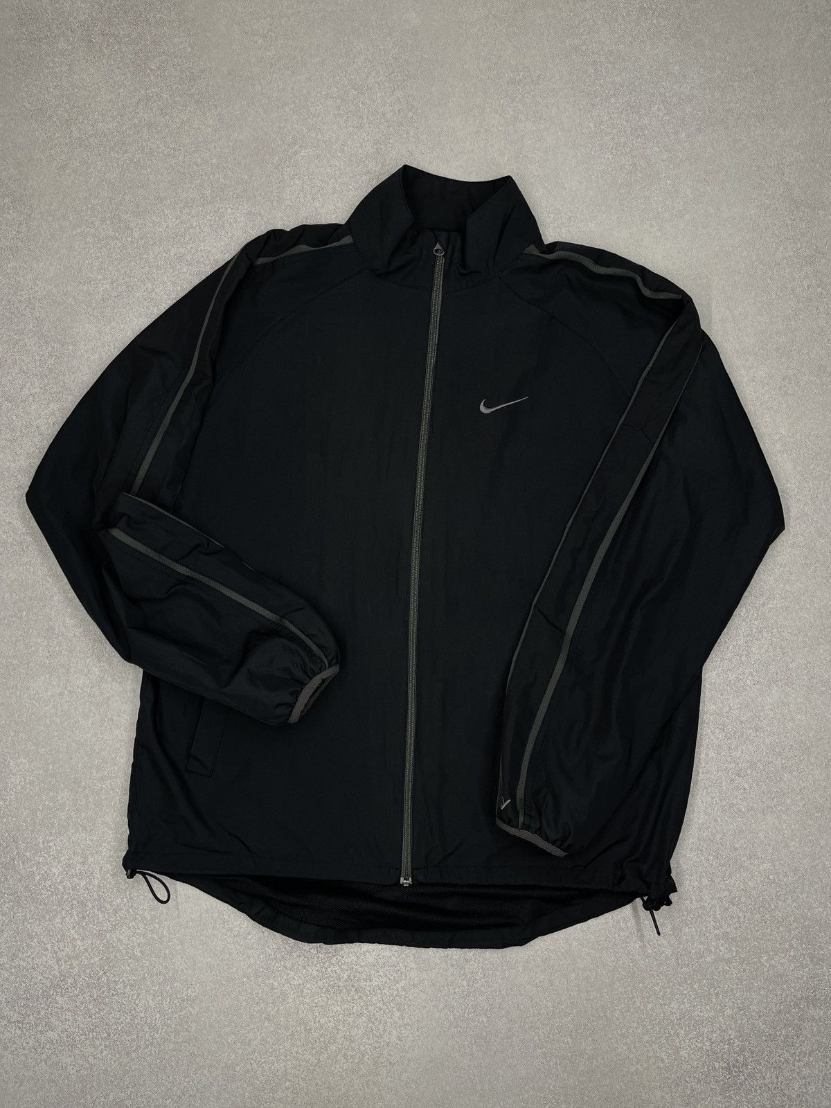 Nike Vintage Nike Athletic Light Jacket Black Drill Y2K ACG TN Size US L / EU 52-54 / 3 - 2 Thumbnail