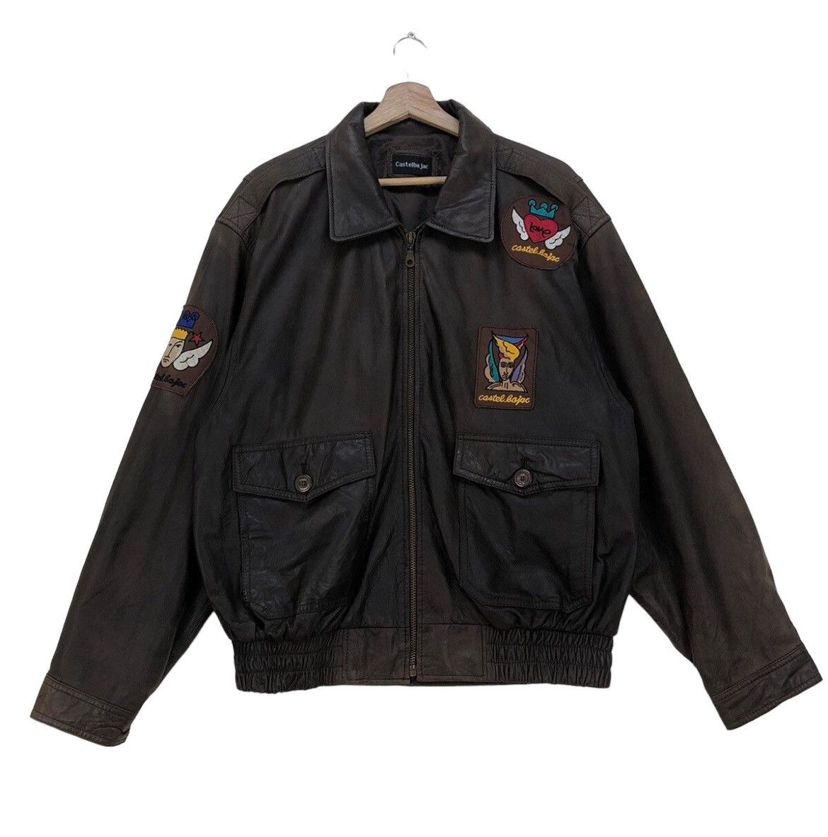 Jean Charles De Castelbajac × Leather Castelbajac Faded Jacket Size US L / EU 52-54 / 3 - 1 Thumbnail