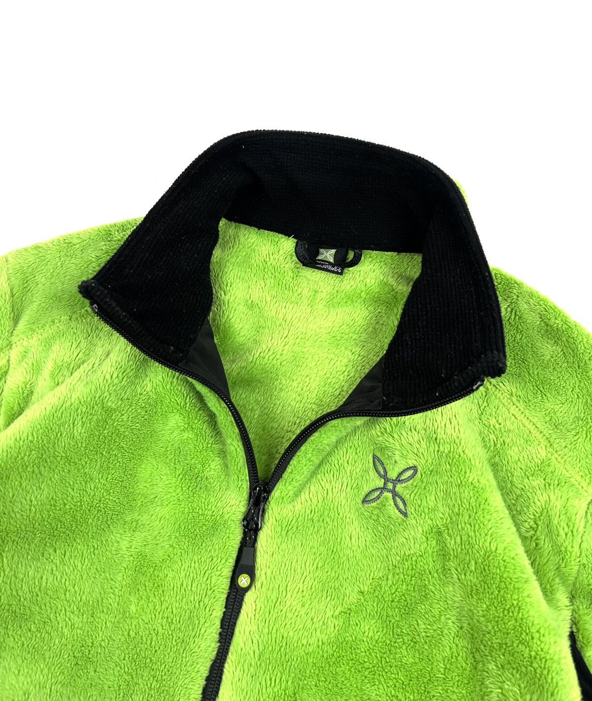 Vintage Rare MONTURA GRINCH Neon Green Zip Fleece Jacket Vintage Size US M / EU 48-50 / 2 - 9 Thumbnail