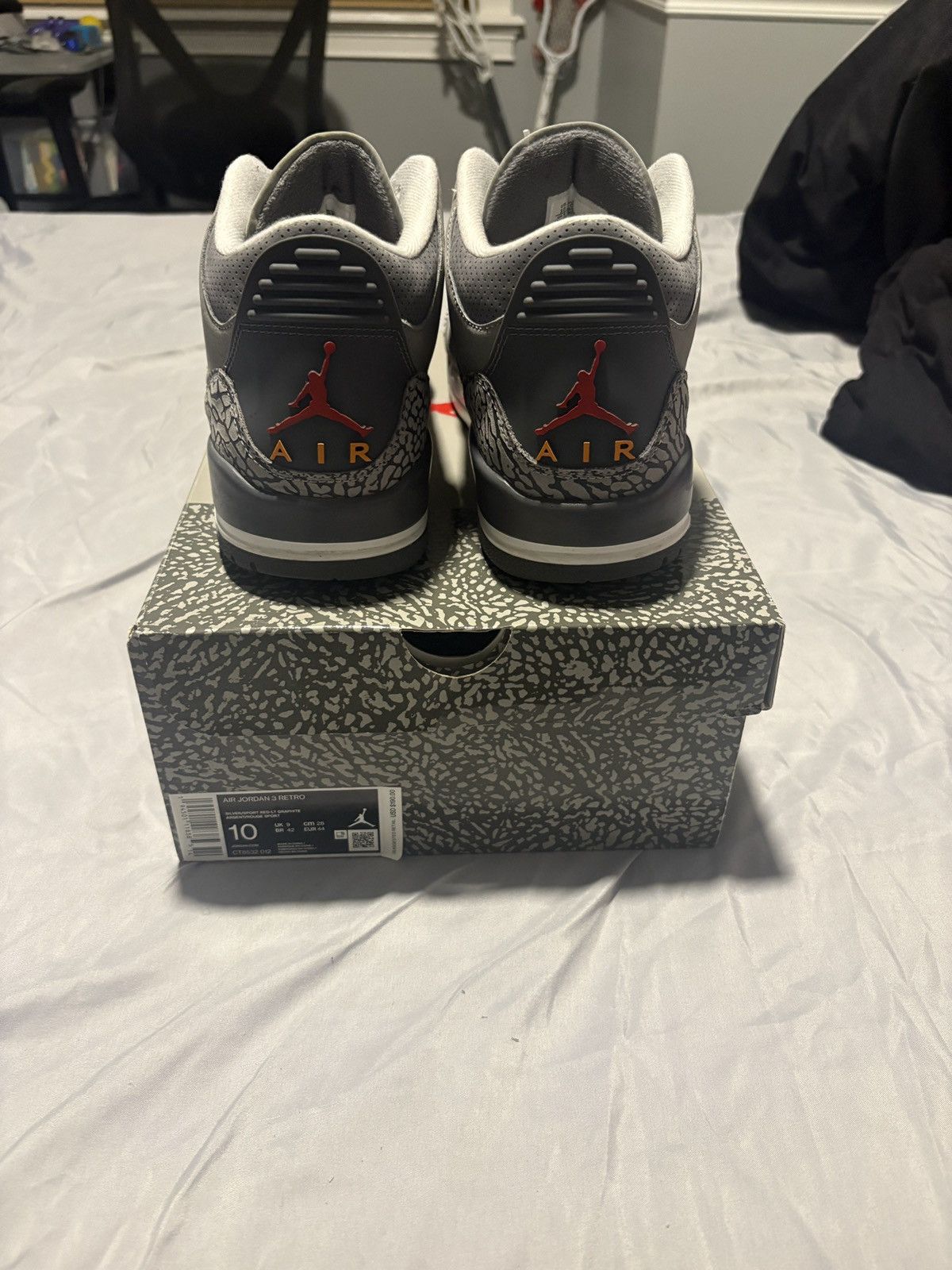 Jordan Brand Jordan 3 Cool Grey Size US 10 / EU 43 - 5 Thumbnail