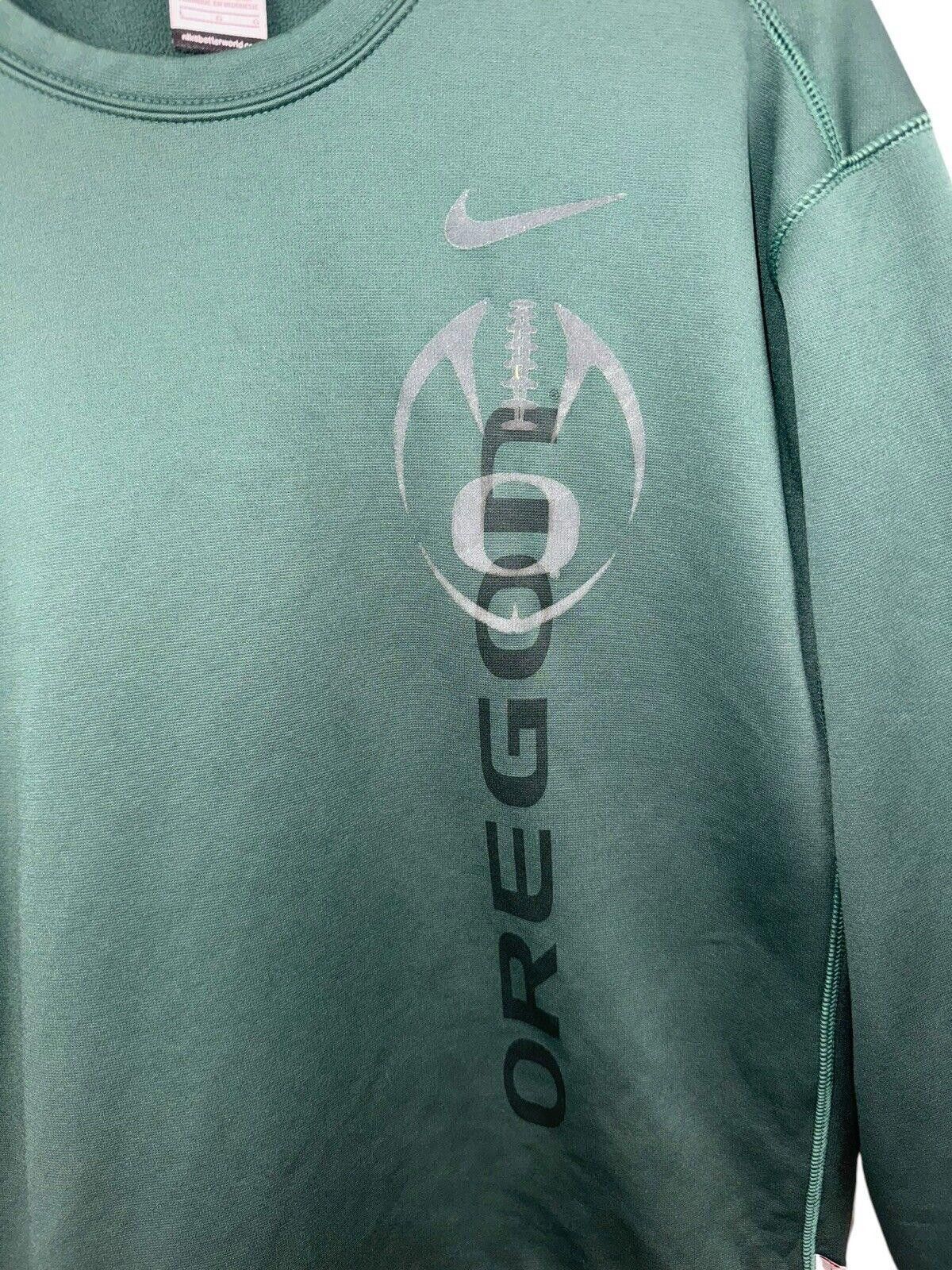 Nike Vintage Nike Oregon Ducks Football Crewneck Sweater Sz L Size ONE SIZE - 4 Thumbnail