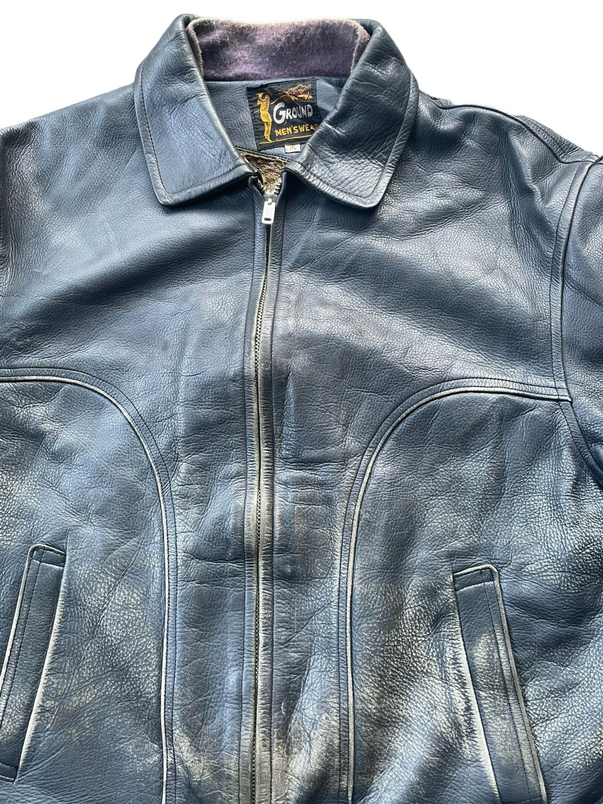 Vintage Vintage Saran Boa Leather Jacket Size US M / EU 48-50 / 2 - 3 Thumbnail