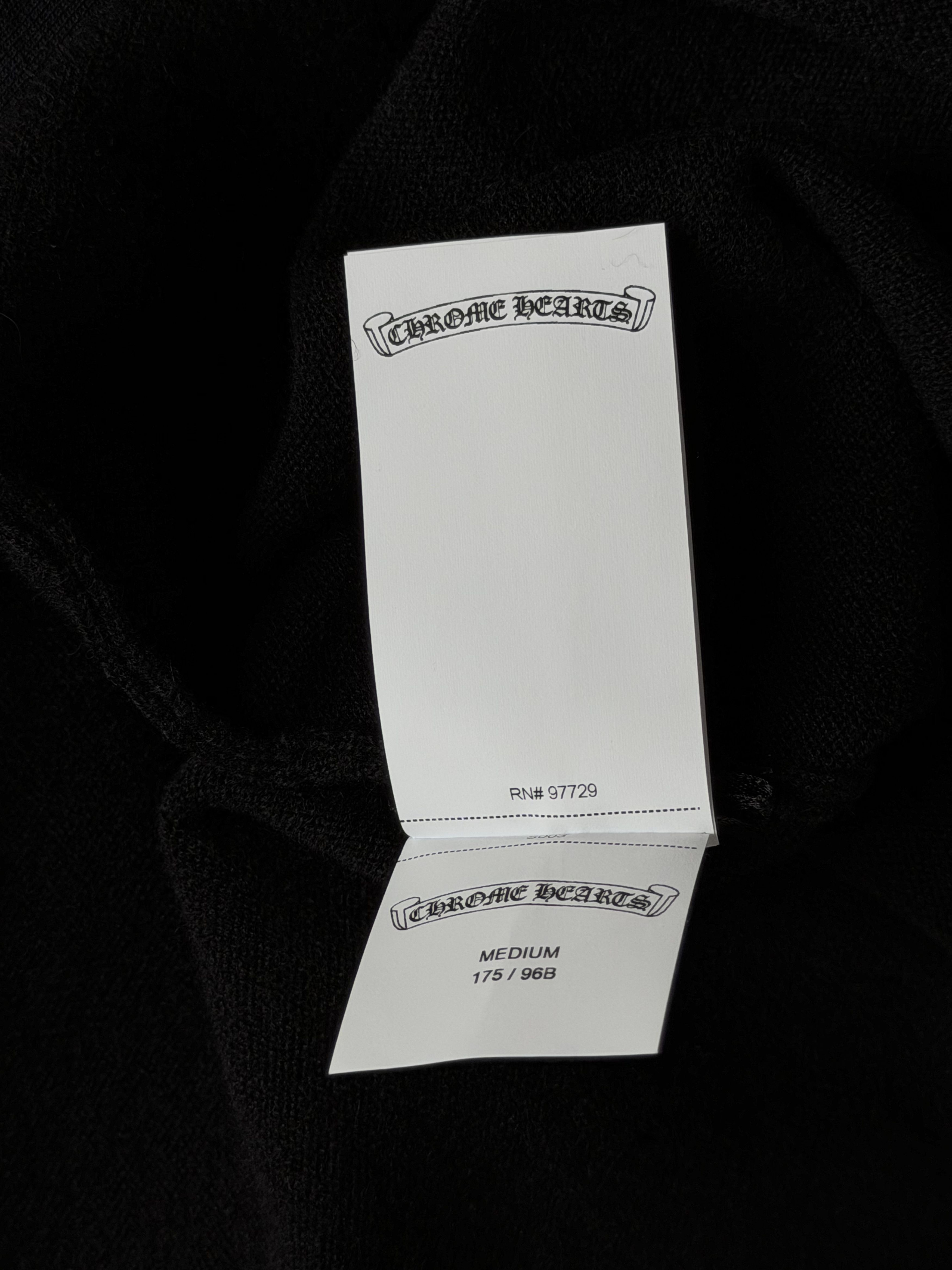 Chrome Hearts Black Embroidered Cross Women's Cashmere Sweater Size M / US 6-8 / IT 42-44 - 6 Thumbnail