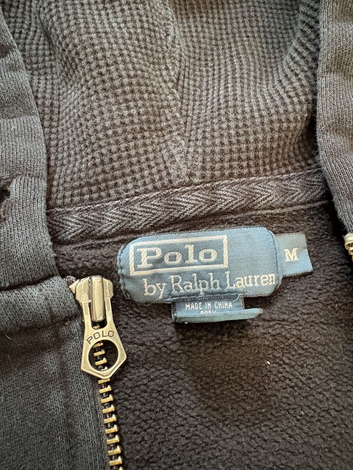 Polo Ralph Lauren Polo Ralph Lauren Vintage Waffle Knit Hood Zip Up Size US M / EU 48-50 / 2 - 4 Thumbnail