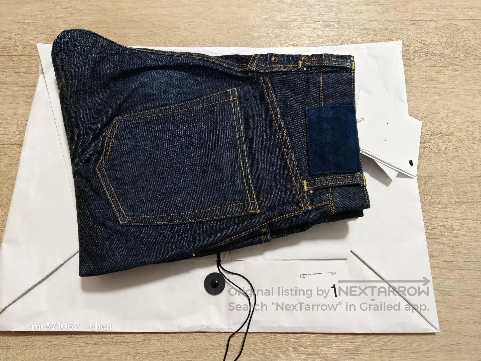 Visvim Blue Denim Pants with Frayed Hem - Size 30. Size US 30 / EU 46 - 9 Thumbnail