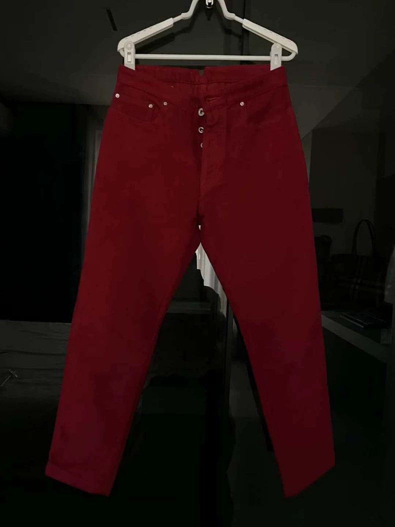 Thom Browne Thom Browne size 0 Wine red velvet trousers Size US 38 / EU 54 - 2 Thumbnail