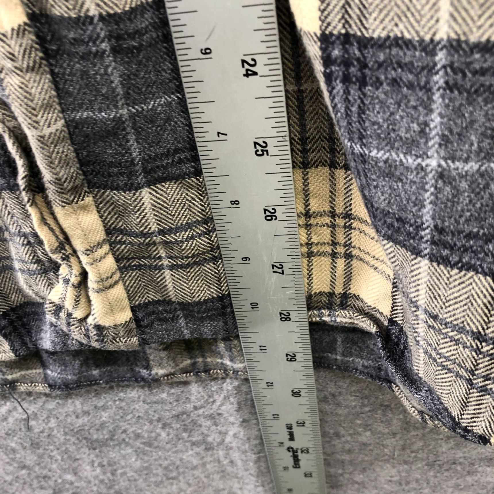 Vintage Via Ardigo Flannel Shirt Mens M Yellow Plaid Long Sleeve Button-Down Shirt Size US M / EU 48-50 / 2 - 7 Thumbnail