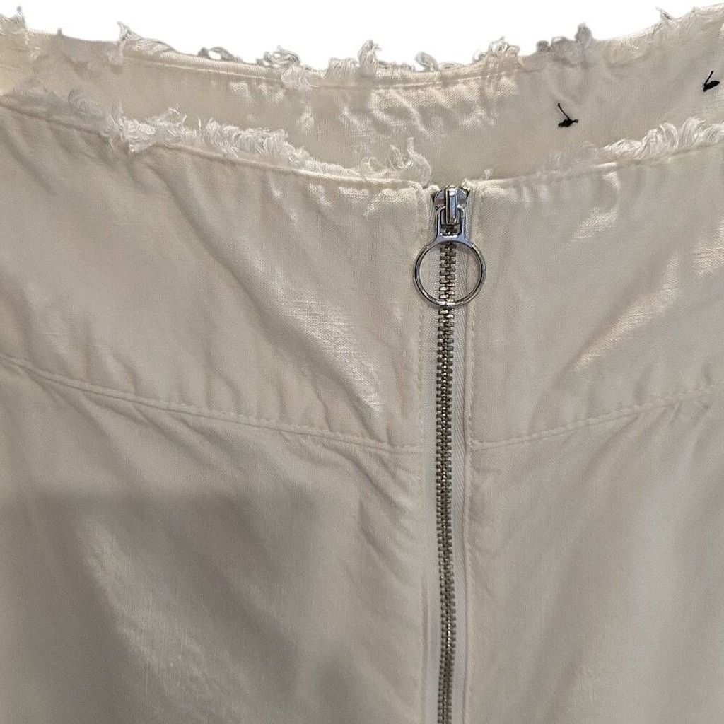 I.N.C INC. LinenRayon Capri Zipper Front, Frayed Hem & waist Size 38" / US 16 / IT 52 - 3 Thumbnail