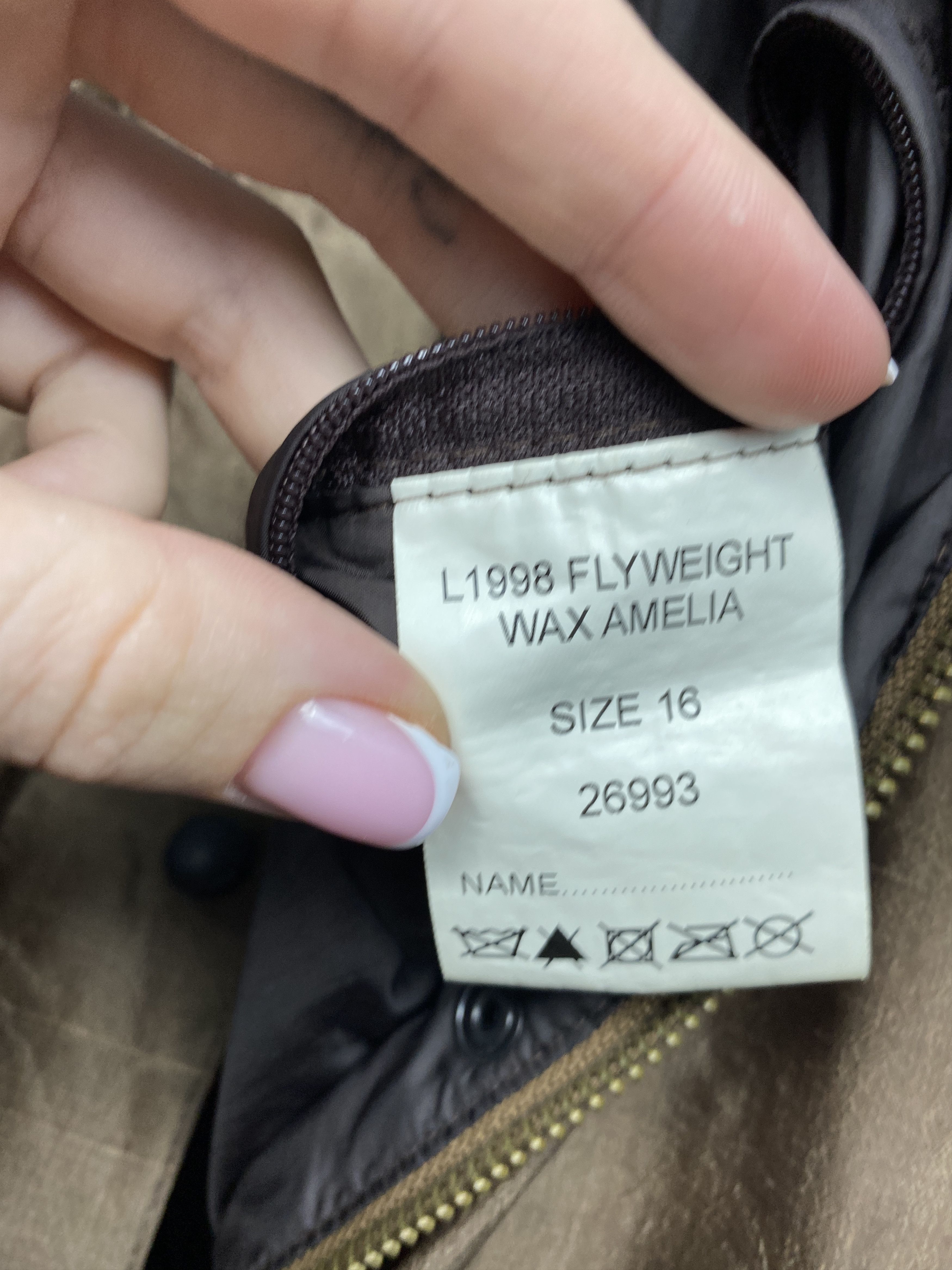 Barbour Barbour Vintage Womens Flyweight Wax Amelia Jacket Size XL / US 12-14 / IT 48-50 - 7 Thumbnail