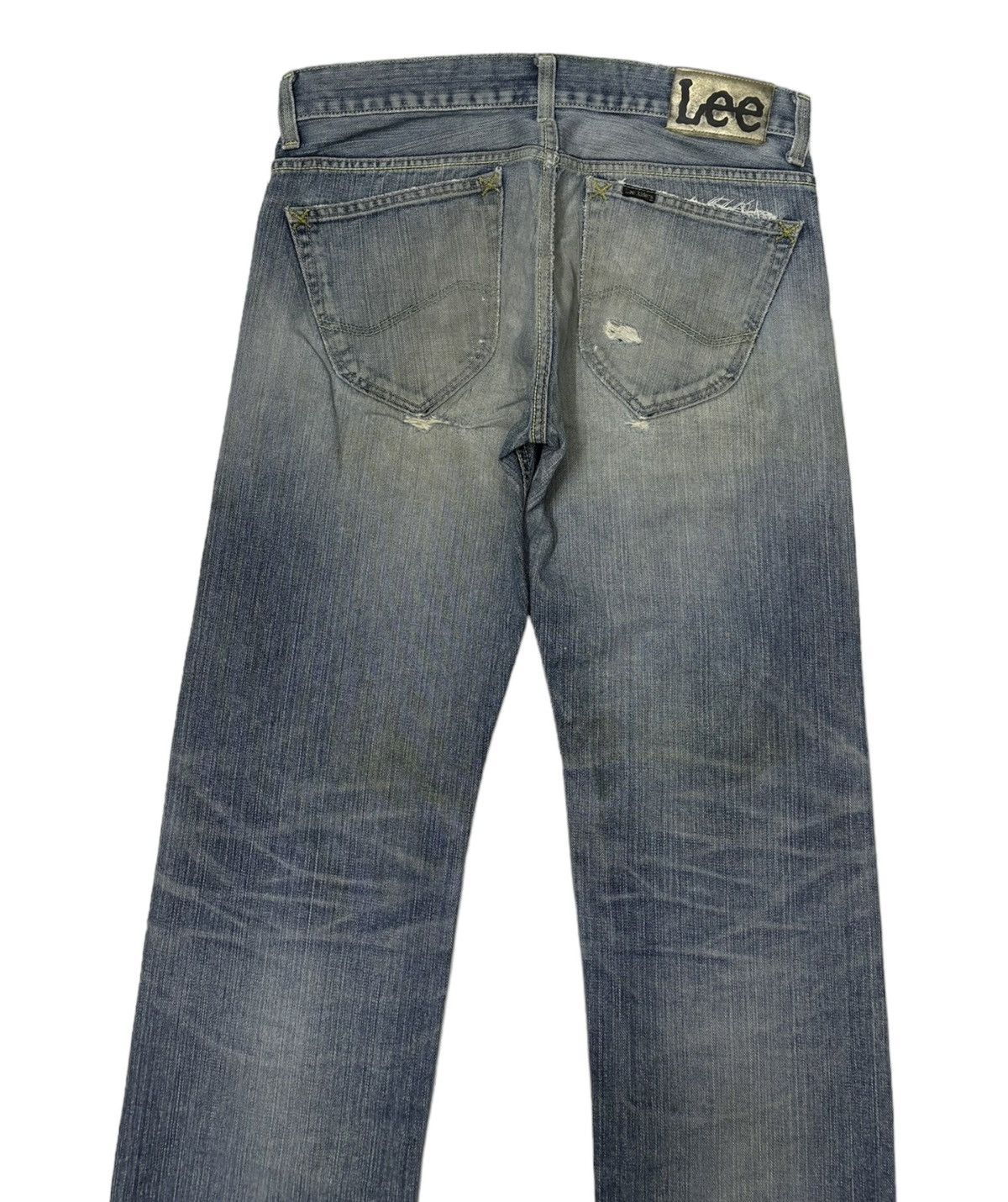 VINTAGE LEE GOLD LABEL DISTRESSED DENIM UNION MADE