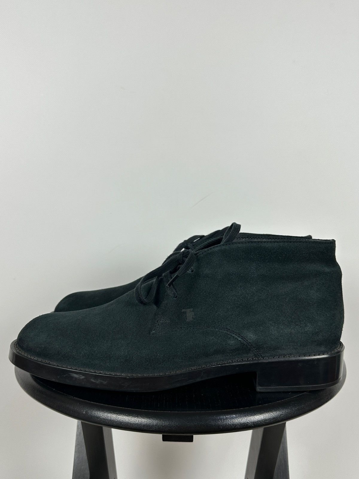 Tod's Tod’s Blue Suede Ankle Desert Lace Up Boots Size US 9.5 / EU 42-43 - 4 Thumbnail