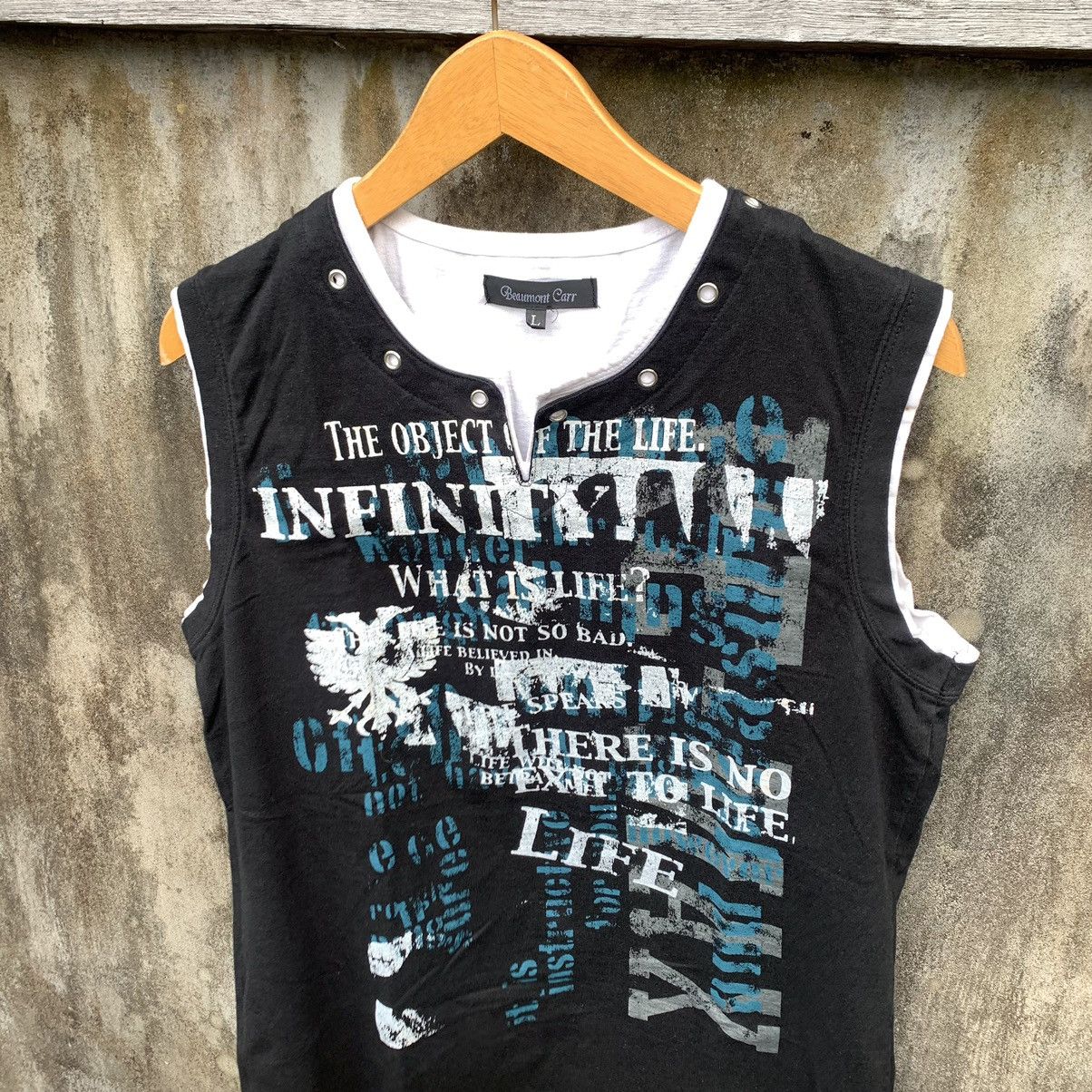 14th Addiction BEAUMONT CARR POEM TANKTOP TSHIRT BONDAG PUNK STYLE Size US L / EU 52-54 / 3 - 6 Thumbnail