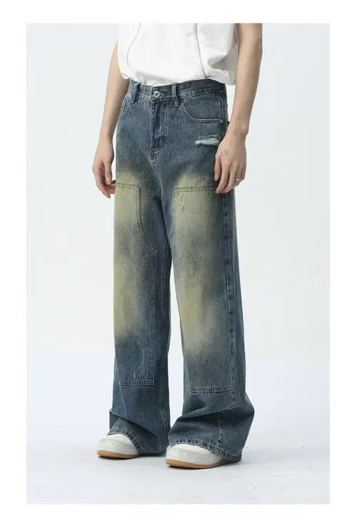 Other Retro street patchwork ripped distressed jeans Size US 32 / EU 48 - 3 Thumbnail