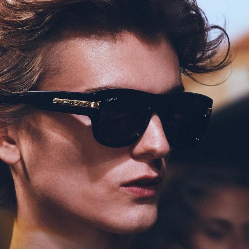 Gucci NEW GUCCI GG1518S 001 SQUARE BLACK GREY MEN SUNGLASSES GUCCI Size ONE SIZE - 2 Thumbnail
