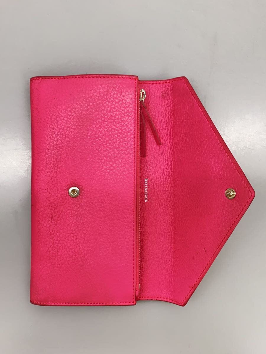 Balenciaga Balenciaga Leather Long Wallet Pink Size ONE SIZE - 4 Thumbnail