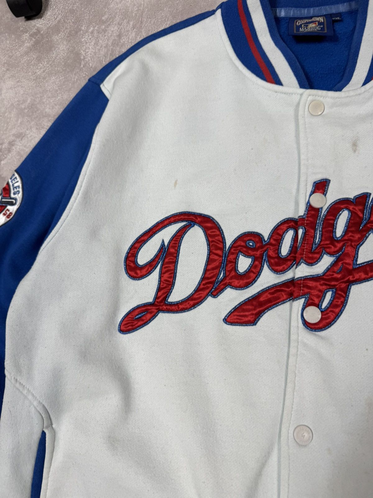 MLB Vintage LA Dodger Magestic Athletic Bomber Jacket Size US XL / EU 56 / 4 - 11 Thumbnail