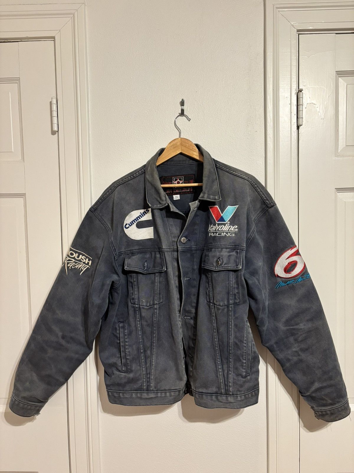 JH Design Denim Racing Jacket Size US XL / EU 56 / 4 - 1 Thumbnail