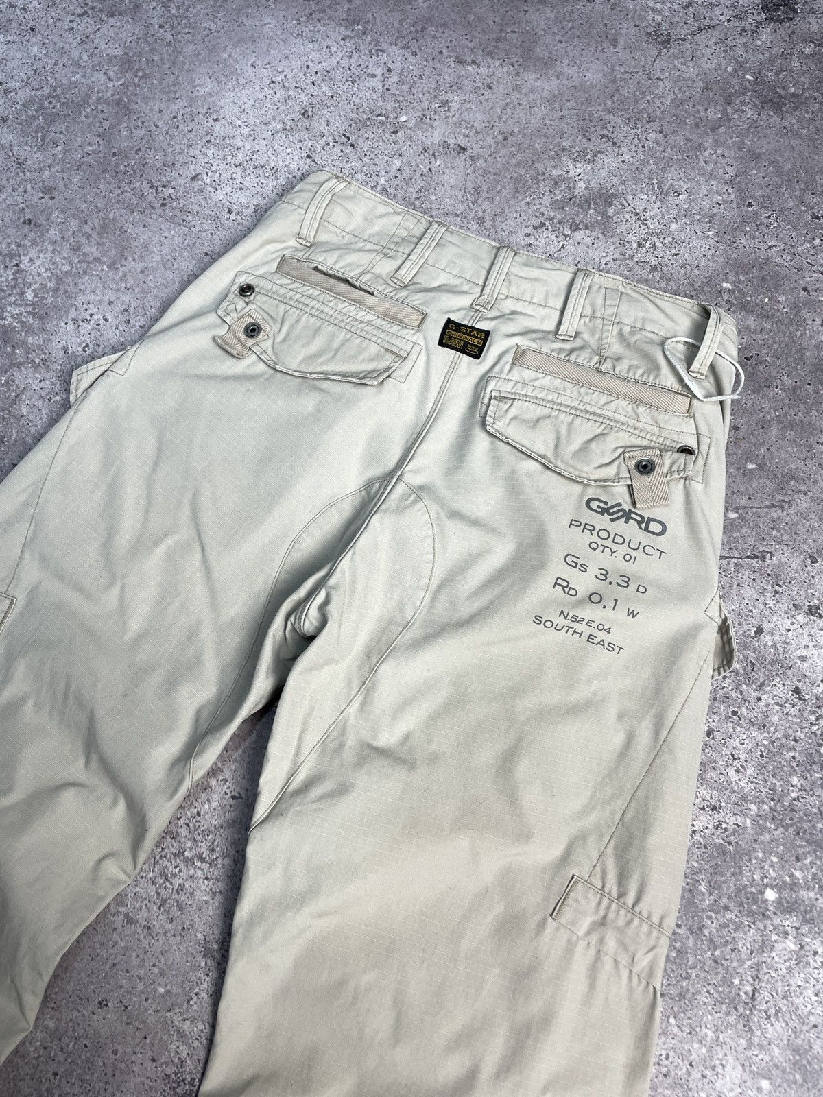 Vintage G-Star Raw Denim Jeans Embroidered Big Logo Y2K