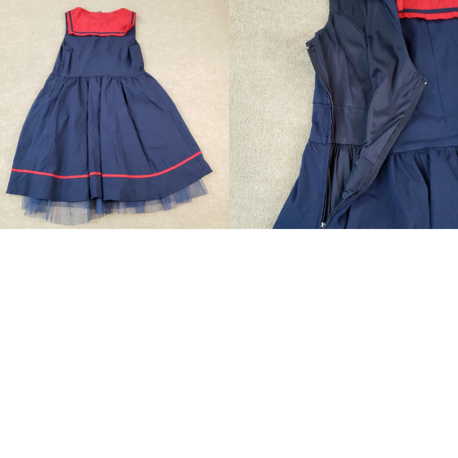 Vintage Thor Sailor Dress Marvel Blue V Neck Fit & Flare Midi Dress Womens Size 18 Size XXL / US 16-18 / IT 52-54 - 8 Thumbnail