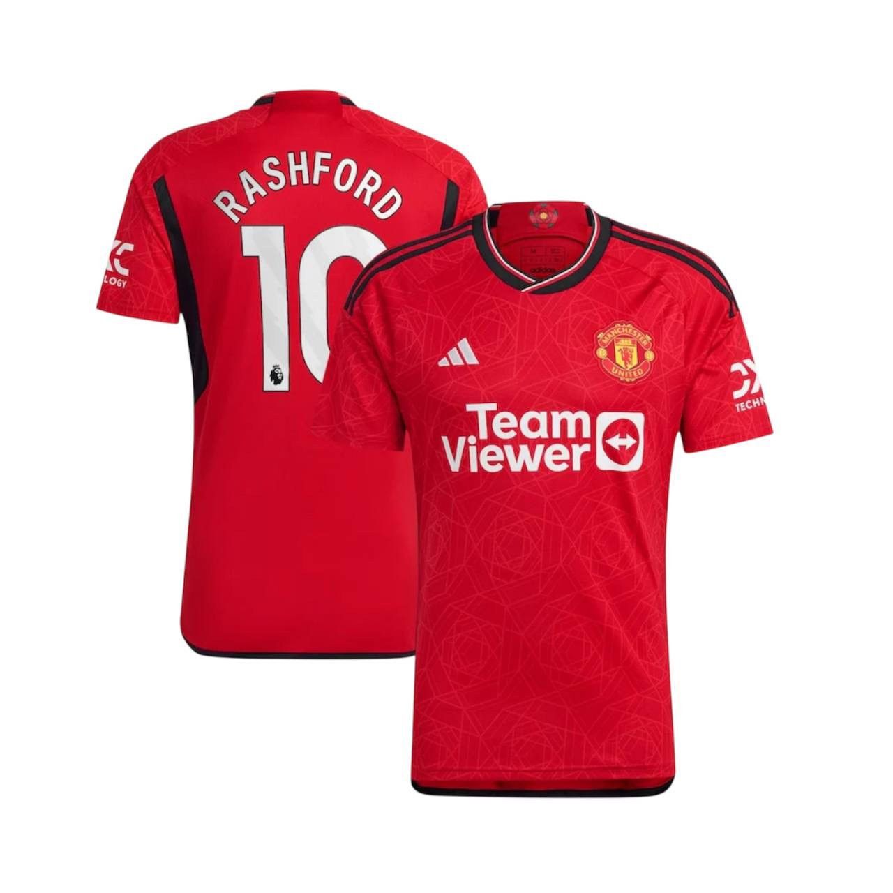 Adidas NEW! MANCHESTER UNITED 2024 #10 RASHFORD SOCCER JERSEY SHIRT Size US L / EU 52-54 / 3 - 2 Thumbnail