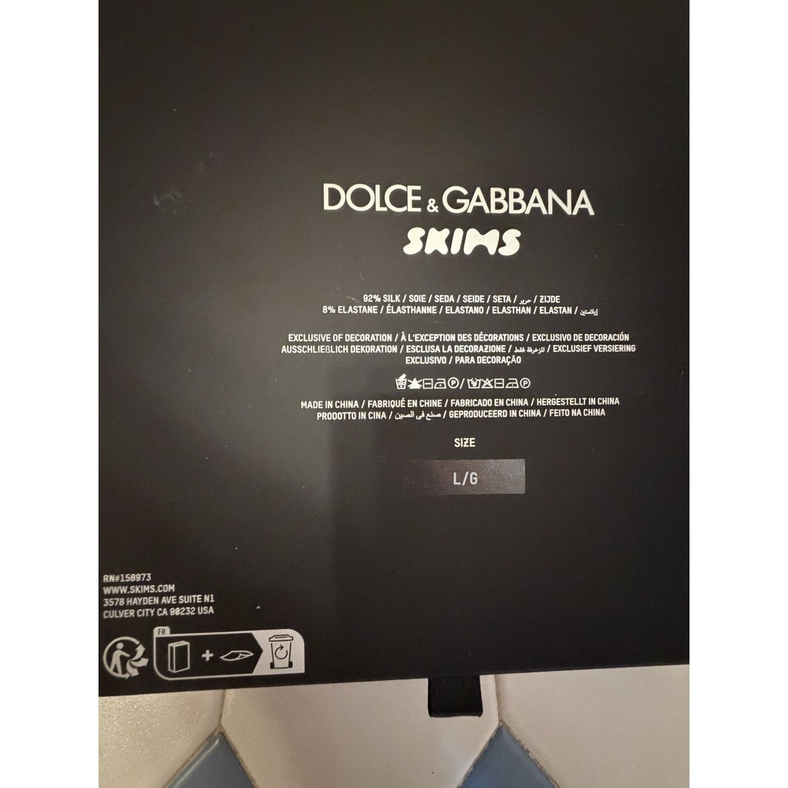 Dolce & Gabbana Skims X Dolce Gabbana Silk Long Slip Dress sz Large With Box Size L / US 10 / IT 46 - 13 Thumbnail