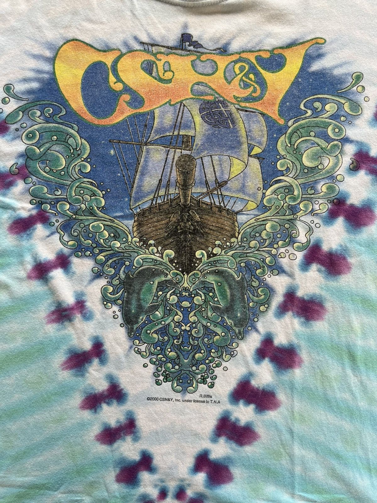 Vintage Crosby, Stills, Nash & Young (CSNY) t-shirt 2000’s Size US L / EU 52-54 / 3 - 2 Thumbnail