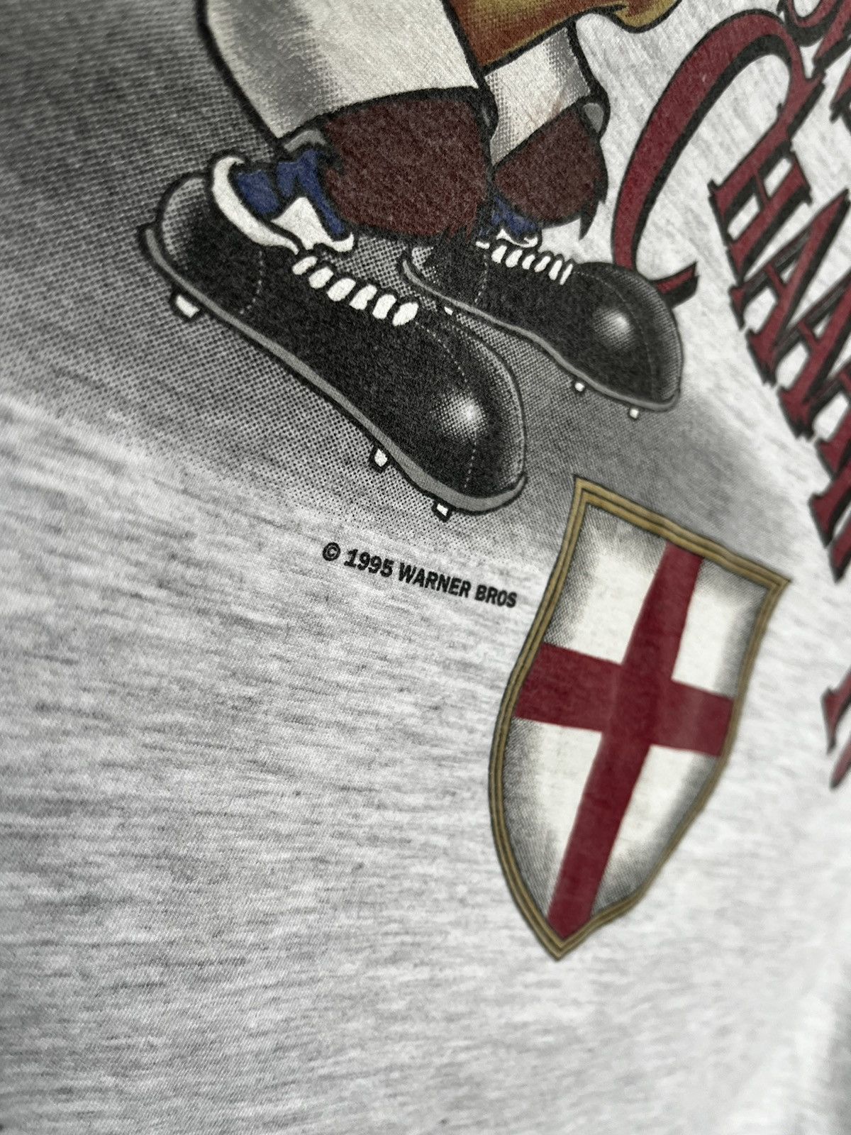 Nutmeg × Vintage Vintage 1995 Nutmeg Taz England Forever Big Logo Tee Size US XL / EU 56 / 4 - 7 Thumbnail