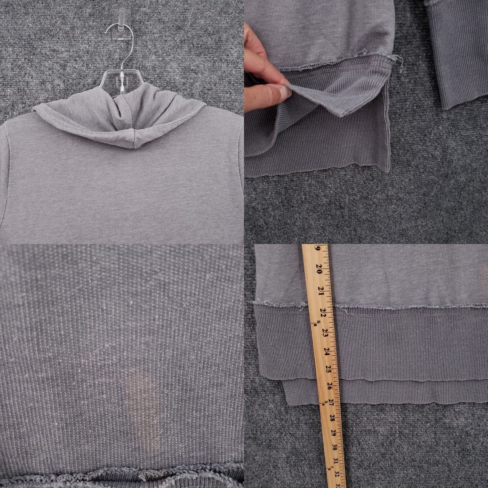 Lucky Brand Lucky Brand Sweatshirt Womens S Small Gray Tunic Pullover Cowl Neck Long Sleeve Size S / US 4 / IT 40 - 8 Thumbnail