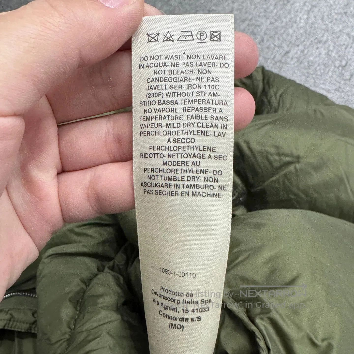 Rick Owens Rick Owens Green High Neck Down Jacket. Size US S / EU 44-46 / 1 - 4 Thumbnail